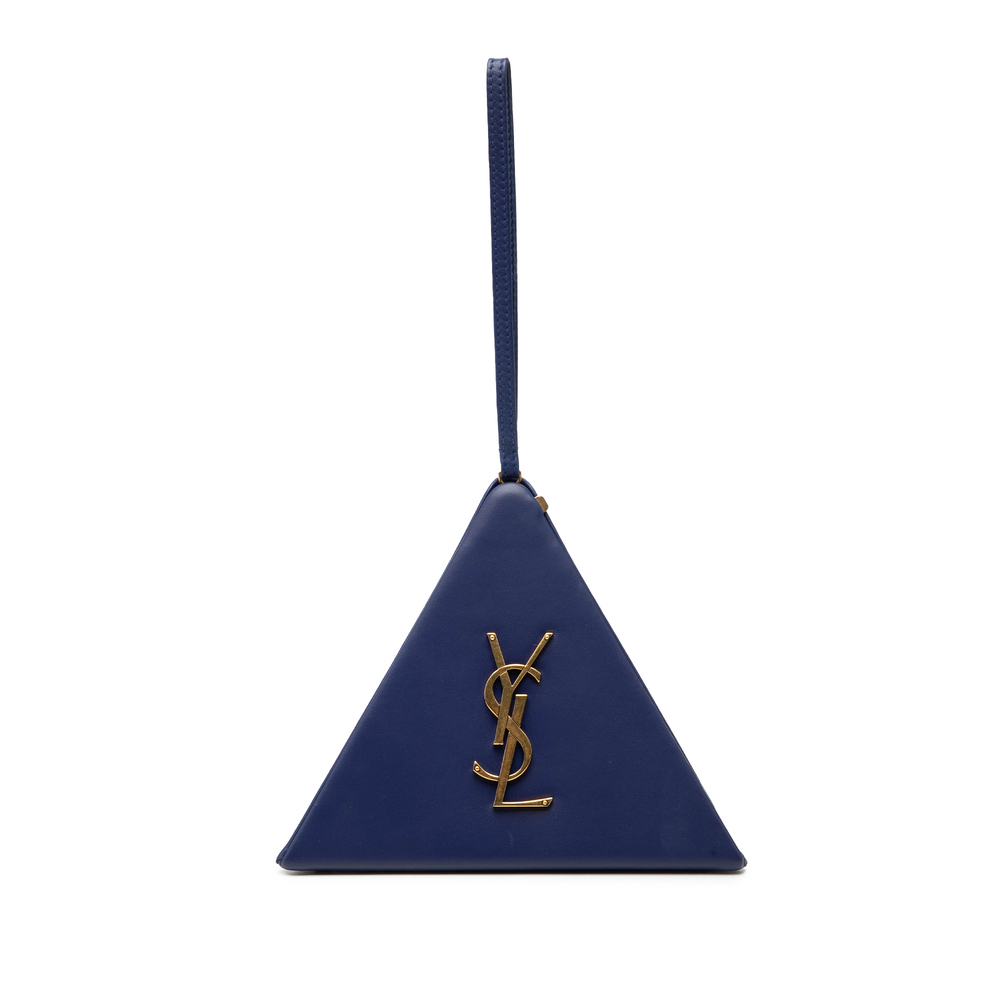 Pre-Loved Saint Laurent Small Leather Pyramid Box Bag